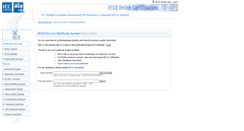 Desktop Screenshot of certificates.iecq.org